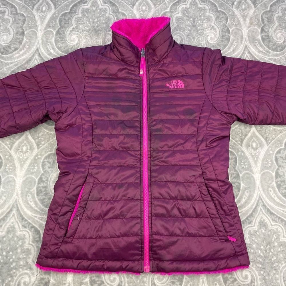 Girls North Face Reversible Puffer Jacket